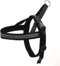 ComfortFlex Sport Dog Harness – No-Choke, Fully Padded, Non-Chafing Harness with Control Handle – Reflective, Lightweight, Adjustable for Active Dogs - Large, Raven Black