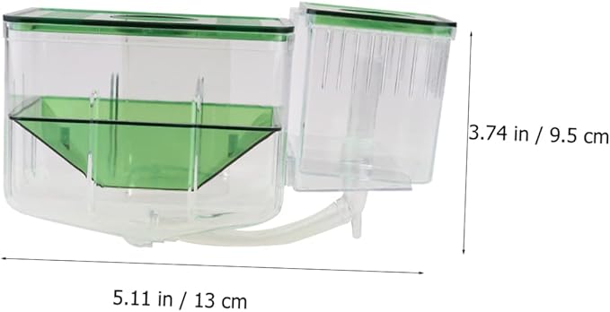 Luxshiny Fish Breeding Isolation Box Transparent Acrylic Incubator Tank for Aquarium Protecting and Small Fish from Aggressive Adults Enhances Survival Rates