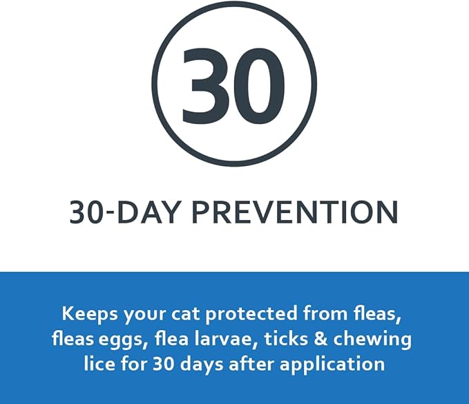 Sentry Fiproguard Plus for Cats, Flea and Tick Prevention for Cats, 1.5 lbs and Over, 3 Month Supply