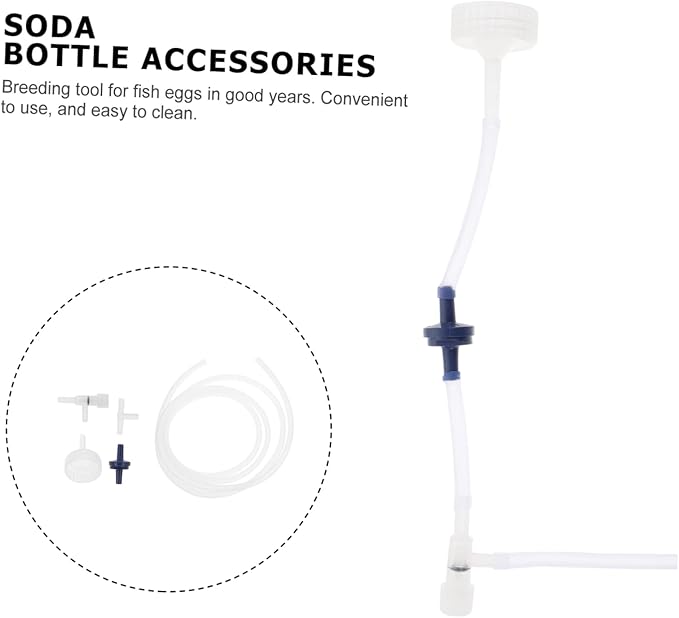 Kisangel 2 Sets DIY Brine Shrimp Hatchery Kits with Transparent Soda Bottle Accessories Aquarium Hatching Tool for Artemia Eggs Fish Tank Breeding Equipment