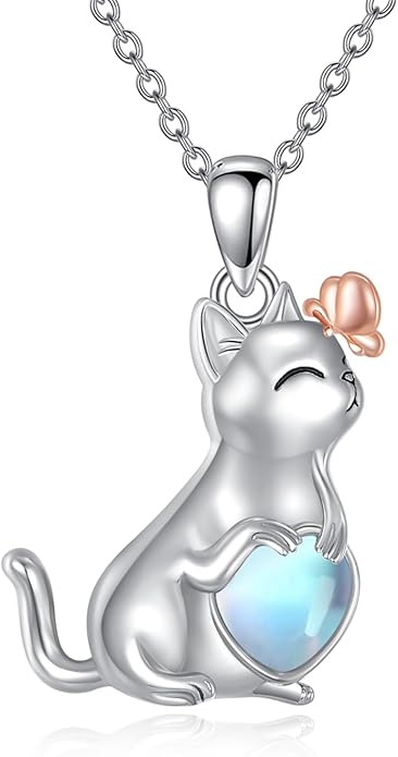 KZX Cat/Dog/Phoenix/Eagle/Whale/Shark/Puffin/Starfish/Chicken/Butterfly/Owl/Bee/Frog/Seahorse Necklace Sterling Silver Animal Pendant Jewelry Gift for Women