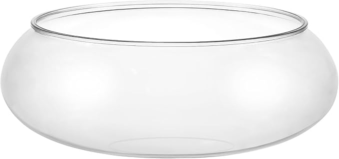 Large Clear Plastic Fish Bowl Round Terrarium Vase Goldfish Bowl Hydroponic Vase Water Lily Succulent Planter for Wedding Party Home Decor