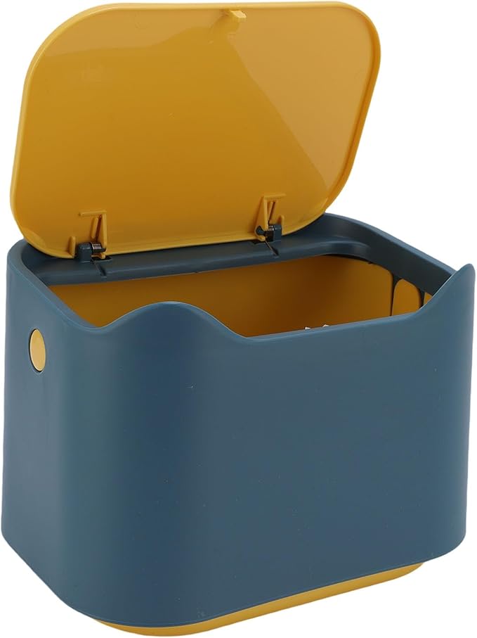 fosa Cat Litter Trash Can, Press Seal Lid Airtight Odor Control Cat Litter Boxes, 7.09x4.92x5.12in Pet Waste Bin with Thickened PP Material