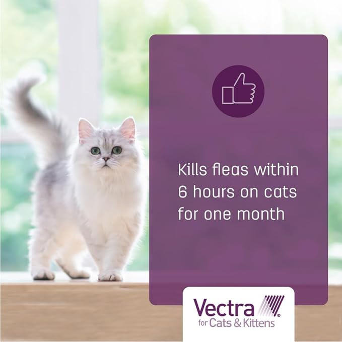 Vectra for Cats Flea Treatment & Prevention for Large Cats (Over 9 lbs.) 6-Month Supply