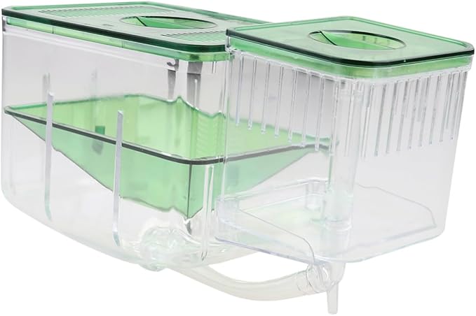 Generic Self-Guided Fish Breeding Tank Transparent Hatching Box for Aquarium Isolation Box for Newborn and Pregnant Fish Survival Rates and Protects from Predators