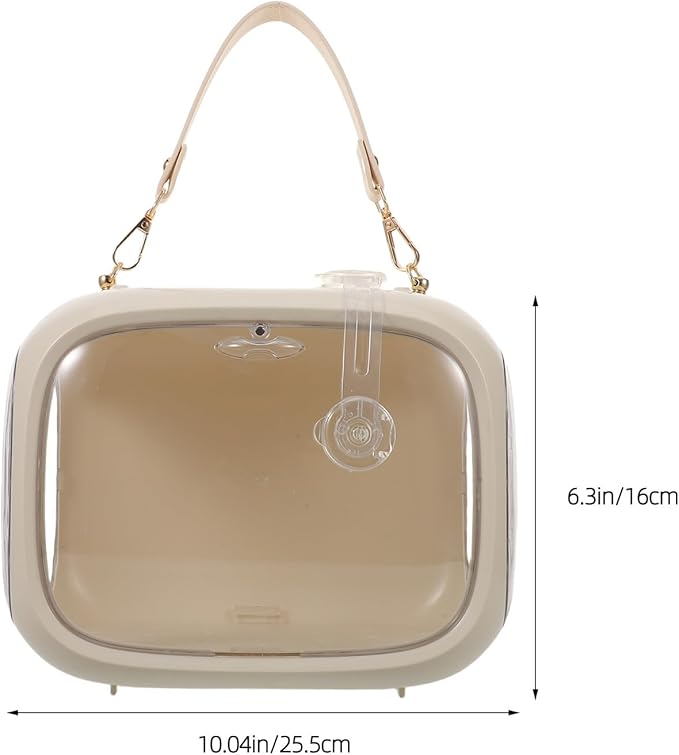HEMOTON Bird Travel Carrier Cage: Portable Transparent Bird Carrier Cage Travel Portable Small Parrot Parakeet Cockatiel for Parrots Home Outing