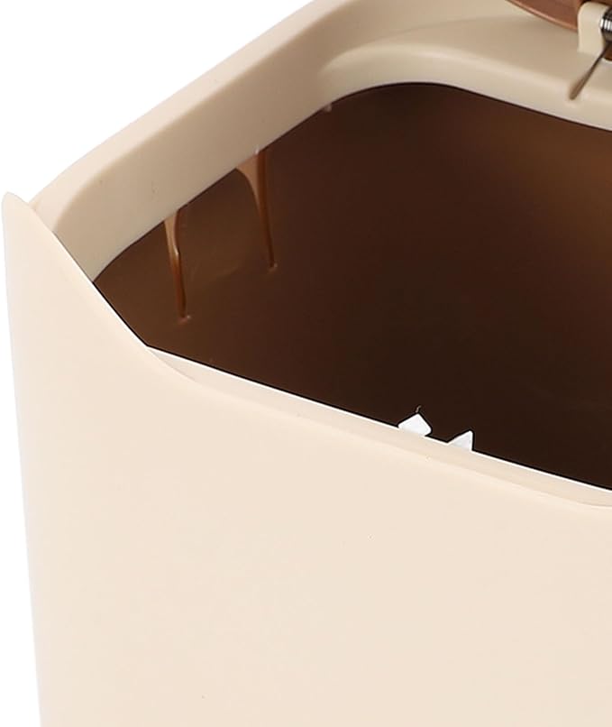 Cat Litter Trash Can, PP Material, Press Lid for Odor Control, Compact Waste Bin for Small Spaces