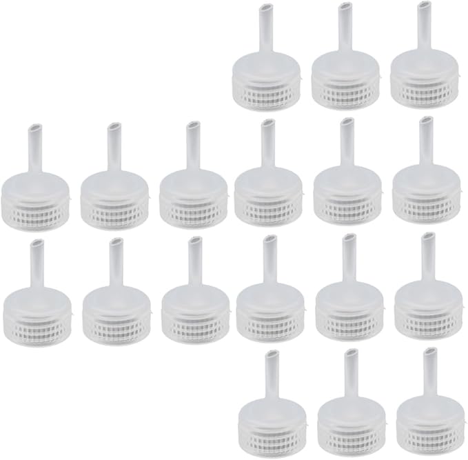 DOITOOL 150pcs Shrimp Egg Hatching Cap Incubator for Aquarium Fish Tank Plastic Tool for Shrimp Breeding Easy to Install Beverage Bottles