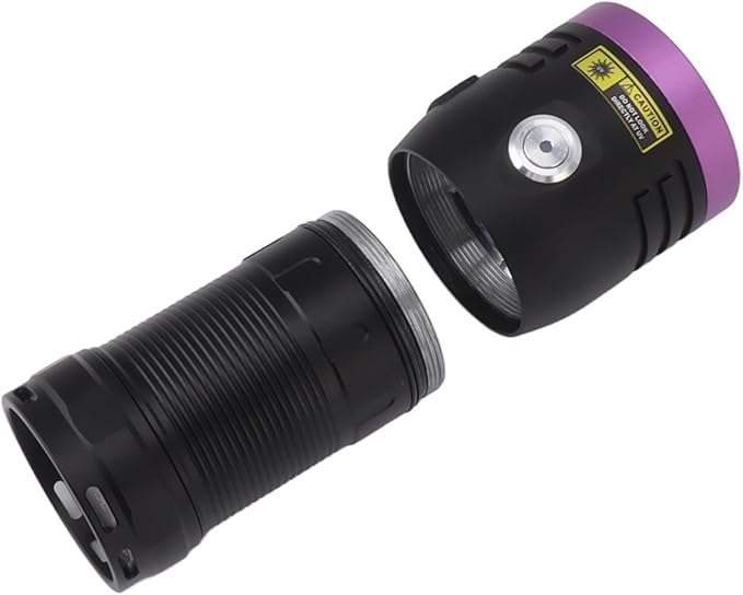 80W Black Light UV Flashlight Rechargeable 365NM LED UV Flashlight for Pet Urine Mineral Fluorescent Resin Cure