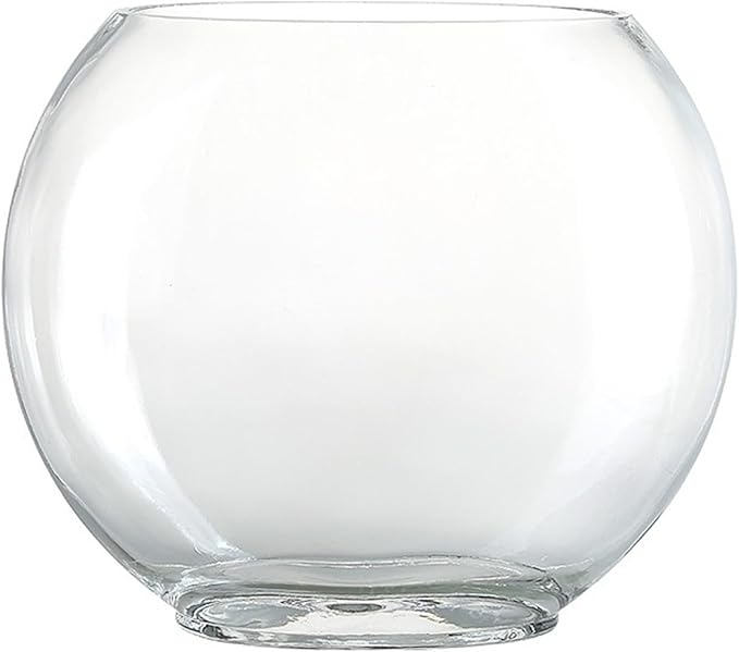 Aquariums Fish Bowl Creative Oval Glass Small Goldfish Fish Tank Home Desktop Decoration Transparent Glass Fish Tank Fish Tanks(Medium)