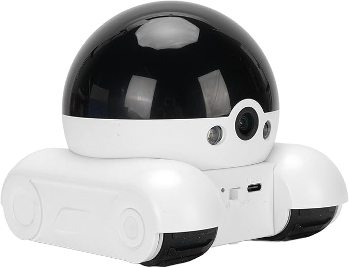 Zunate 4G Movable Pet Camera with Dual Lens, 1080P Indoor Home Security Cam, 2 Way Audio, 5200mAh Rechargeable Battery, Remote APP Control for Dogs Cats Monitoring (32G 300W)