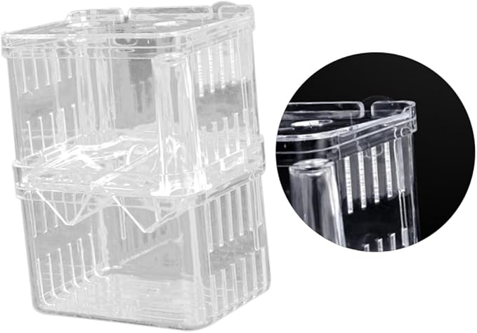 Guppy Breeder Box Fish Incubation Tank for Aquarium Live Guppy Fish Breeding Tank Safe Easy Cleaning