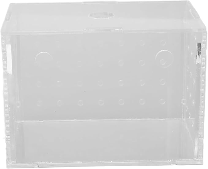 Fish Breeder Box, High Transparency Acrylic Hatchery Incubator Tank, Aquarium Fish Breeding Box with Suction Cups, Isolation Box for Baby Fishes Shrimp Clownfish, Easy to Observe a (9 * 6 * 7CM)