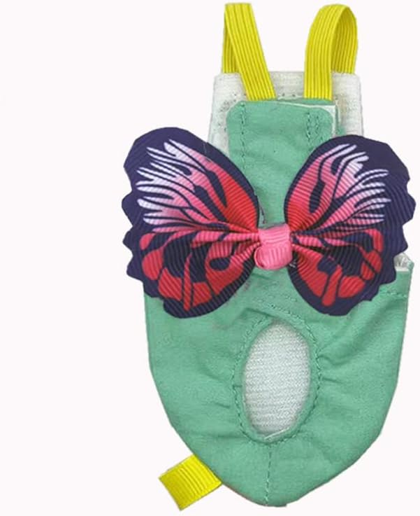 2 Pcs Bird Diaper Harness Flight Suit with Waterproof Liner Pet Bird Nappy Clothes with Flying Leash Rope Protective Parrot Diaper Suit (2 Pcs Multi, Small)