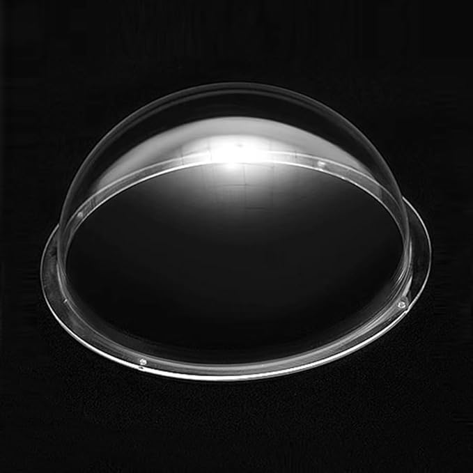 LOTOWELZON 6inch Acrylic Replacement Transparent Clear Camera Dome Cover Security Camera Housing Pet Dog Fence Window Skylight Window (ID150mm*H76mm/5.9 * 3in)