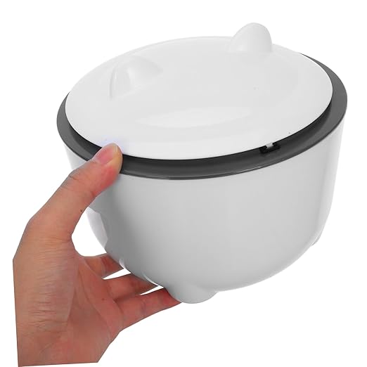 POPETPOP 1set Enclosed Cat Litter Disposal Bin Odor-Sealing Lid Large Capacity Plastic Trash Can for Cat Waste Multi-use Small Garbage Bin Includes for Easy Cleanup