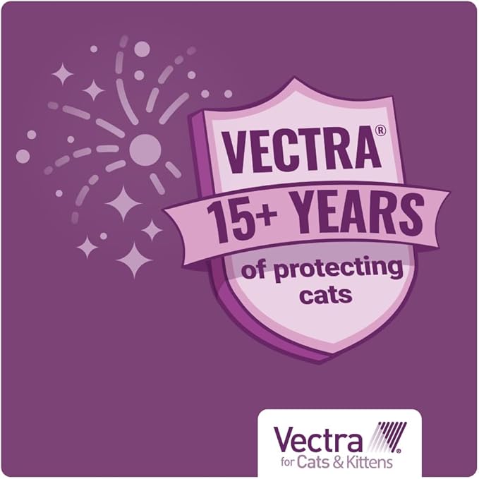 Vectra for Cats & Kittens Flea Treatment & Prevention for Small Cats (2-9 lbs.) 3-Month Supply