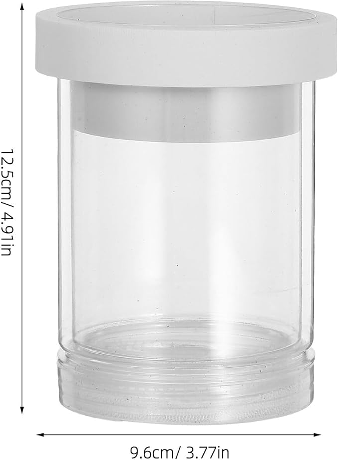 Milisten Fish Breeding Box Floating Incubator Tank Divider with Isolation Net Small White Aquarium Breeder for Guppy and Small Fish Hatchery