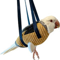 DRESSO Portable Bird Traval Carrier Bag, Escape Resistant Outdoor Harness Vest for Small Medium Parrots, Cockatiel, Budgie, Random Color(Large)