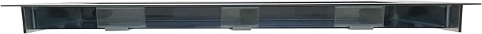 Aussie Aquariums 3.0 Wall Mounted Fish Tank Kit with LED Lighting, Built-in Filter System, Modern Space-Saving Design, Complete Accessories Set (Panoramic, Silver)