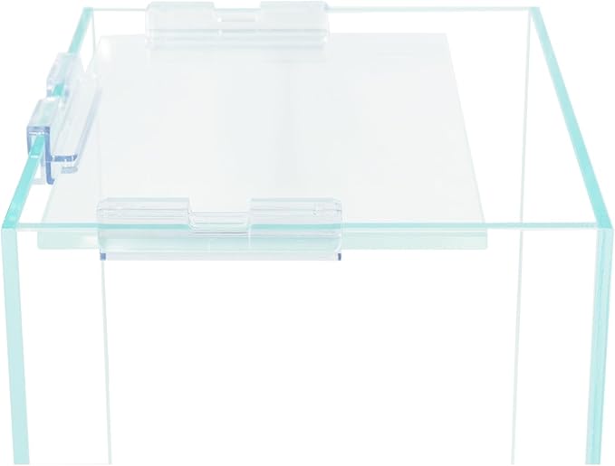 Nano Tall Rimless Frameless Extra Clear Glass Aquarium, Low Iron Glass Tank, 5mm Glass, White Leveling Mat Included, w/Lids Options