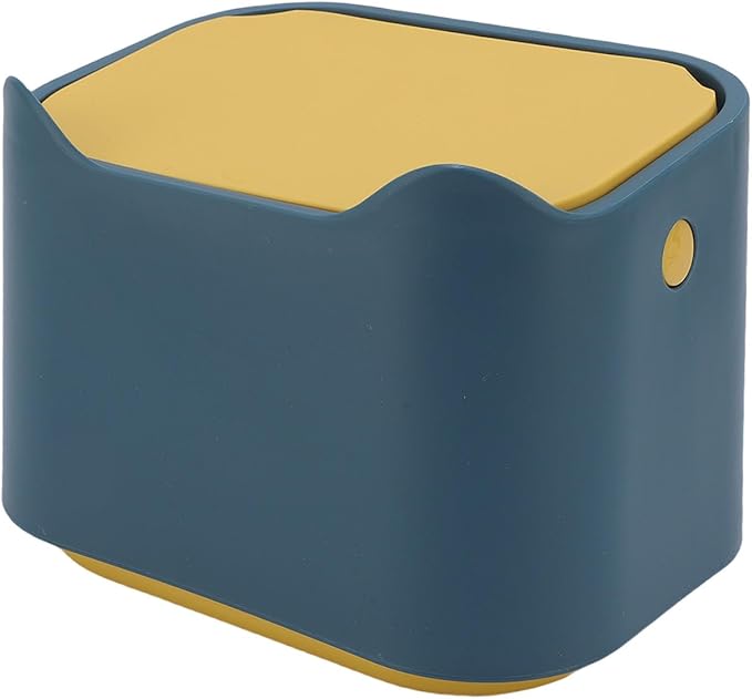 fosa Cat Litter Trash Can, Press Seal Lid Airtight Odor Control Cat Litter Boxes, 7.09x4.92x5.12in Pet Waste Bin with Thickened PP Material