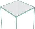 Nano Tall Rimless Aquarium Low Iron Frameless Fish Tank, Extra Clear with Floating Air Style, for Aquariums or Terrariums