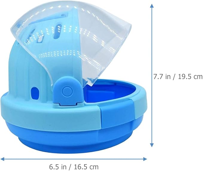 HEMOTON Handheld Parrot Carrier Cage with Blue Plush Nest Small Portable Birds Travel Cage for Budgie Cockatiel Parrotlets