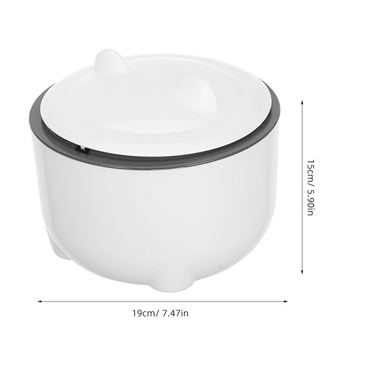 Happyyami 1set Sealed Cat Litter Disposal Bin with Replacement Bags Odor-Controlled Pet Waste Container for Home Elegant Design for Maintaining Living Spaces