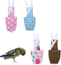 4pcs Bird Diaper Parrot Flight Suit with Waterproof Inner Layer Pigeon Pants Parrot Nappy Reusable Cockatiel Clothes Adjustable for Parakeet Mini Macaw Budgie Canary - color1 S