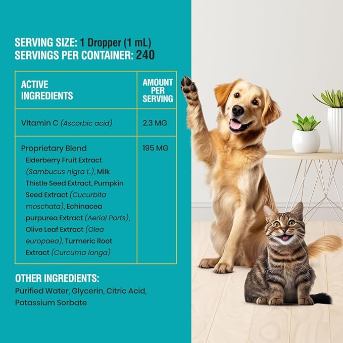 Special Breed Allergy & Immune with Elderberry, Allergy Relief for Cats and Dogs, Anti Itch Treatment, Relief for Pet Allergies, Immune Support for Cat or Dog, 8 Ounce (Pack of 2)
