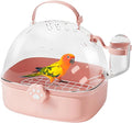 Genérico Hamster Carrier | PVC Chinchilla Carrier Cage with Water Bottle | Spacious Bird Carrier Accessories | Perfect for Parrots Parakeets and Nymphs
