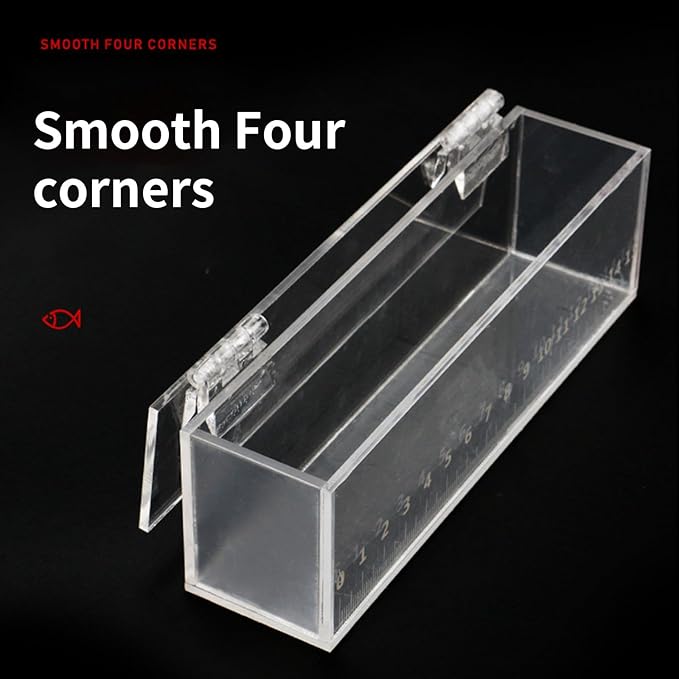 Multipurpose Acrylic Fish Isolation Box for Small Breeding and Observing Clear Breeding Tanks for Home Use Fish Isolation Box