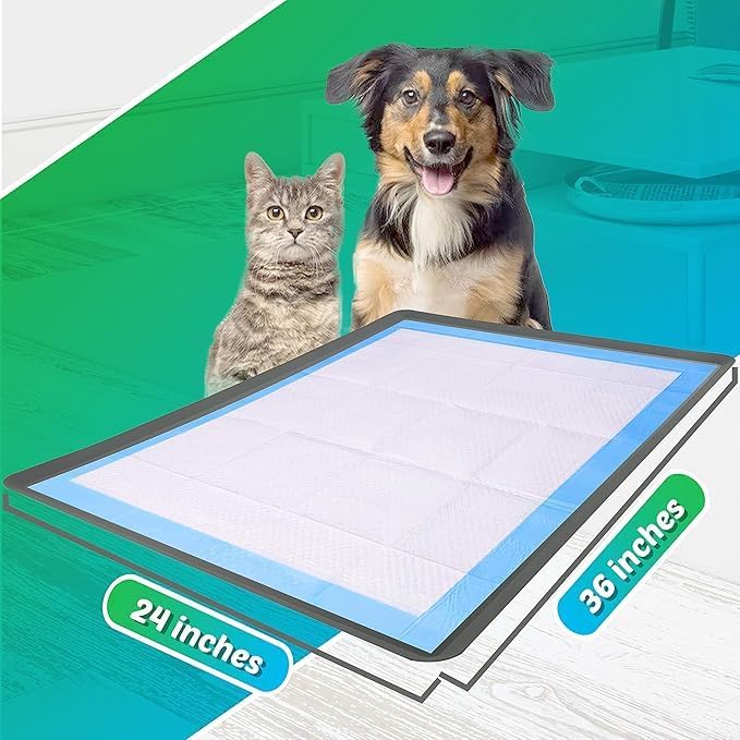 TidyFriend 2 Pk Dog Pee Pad Holder Tray Fits for 24” x 36” Pee Pads with Corner Lock Holes, Raised Edges, Non-Spill, Easy to Clean Silicone Dog Potty Tray Holder, for Indoor Floor Protection (Grey)