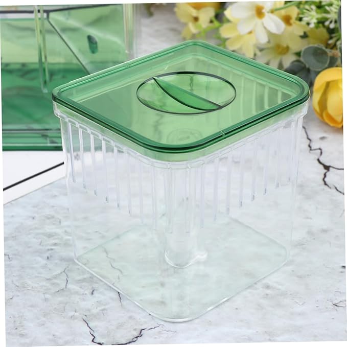 Kichvoe Self Guided Transparent Acrylic Aquarium Breeding Tank Isolation Box for Fish Hatching and Nursery Protects Small Pregnant and Newborn Fish from Aggressive Adults Seedlings Case