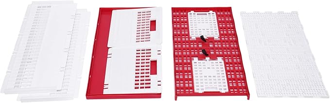 Pigeon Cage, Racing Pigeon Carrier Box Plastic Foldable Pigeon Cage with Handle Bird Training Basket Live Bird Shipping Boxes with 2 Side Doors 2 Top Doors for Training Release Competition