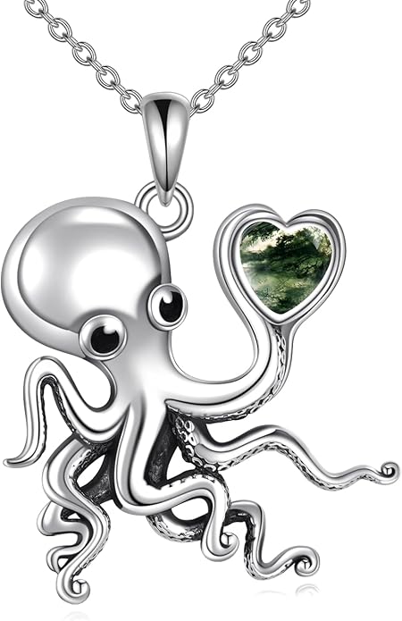 KZX Cat/Dog/Phoenix/Eagle/Whale/Shark/Puffin/Starfish/Chicken/Butterfly/Owl/Bee/Frog/Seahorse Necklace Sterling Silver Animal Pendant Jewelry Gift for Women
