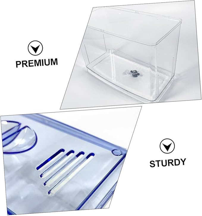 FRCOLOR 1pc Small Fish Hatching Isolation Box Freestanding Self-Floating Breeding Tank for Betta and Shrimp Easy to Clean Safe for