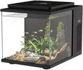 Maxspect Pico Cube Desktop Wi-Fi Enabled 2 Gallon Smart Aquarium Kit - Includes LED Lights, Heater, Filtration & Media - Black Finish