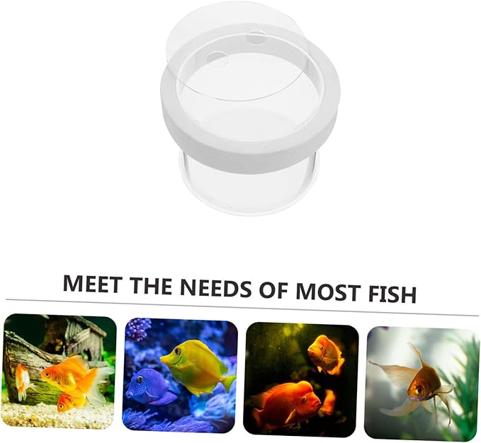 NOLITOY 2pcs Fish Box Floating Aquarium Breeding Box Transparent Fish Separator Cups for Fry Hatching and Home Aquariums