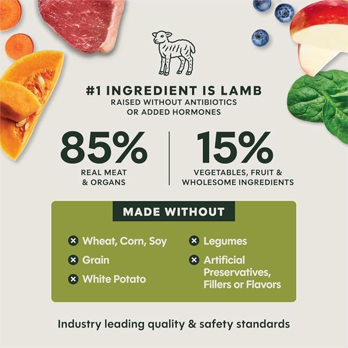 Instinct Freeze-Dried Meals, FreshDried Bites, Natural Dog Food, Grain-Free - Grass-Fed Lamb, 14 oz. Bag