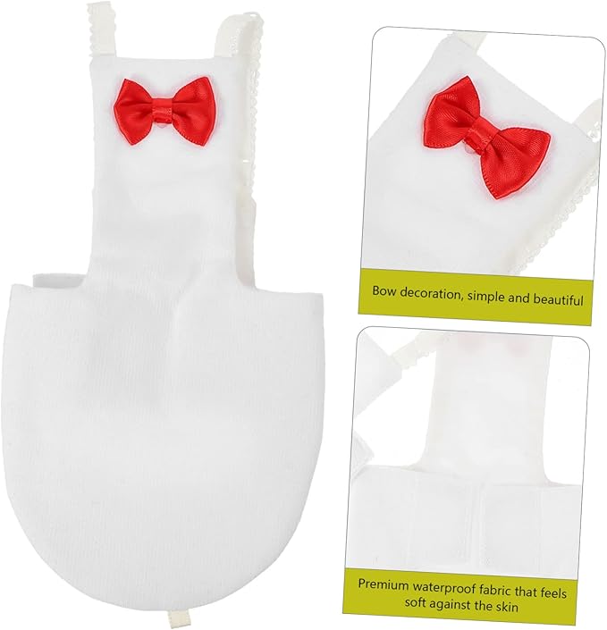 Yardwe Bird Diaper for Parrots and Birds and Breathable Reusable Diaper Suit for Outdoor Activities Cute Bow Design