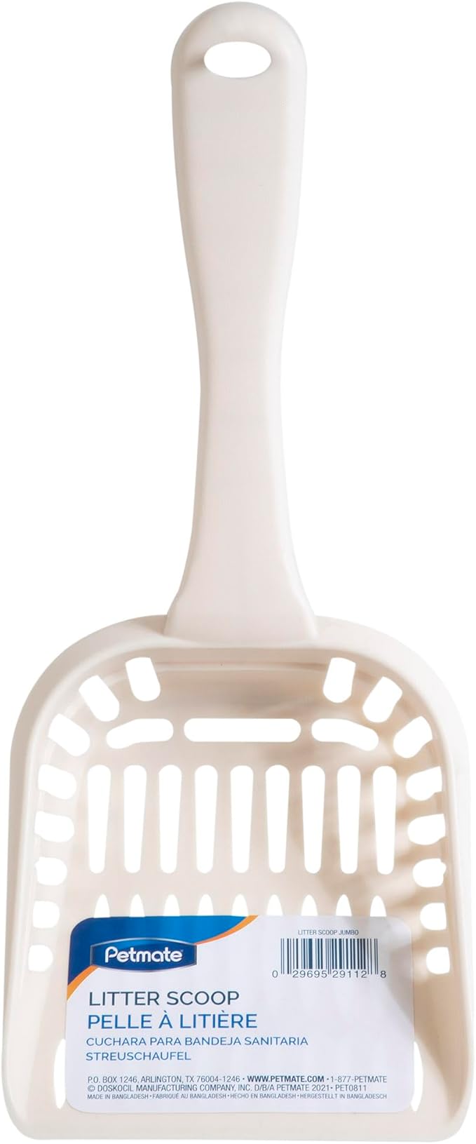 Petmate Litter Scoop for Cats,Jumbo Size,Bleached Linen,(Pack of 2)