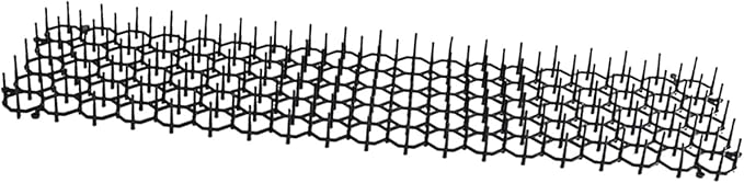 Cat Deterrent Mat with Spikes Anti Climbing Prickle Strips Animal Barrier for Garden Walls Outdoor 8.27x6.30 inch