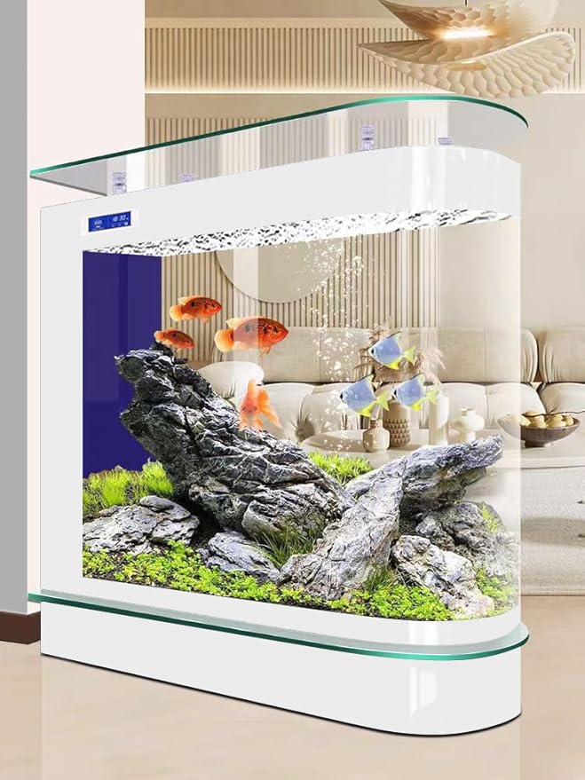 Rectangular White Large Fish Tank Deluxe Version 126 Gallon