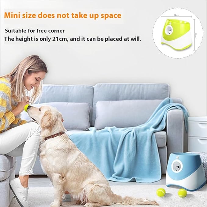 Interactive Dog Toys - Automatic Tennis Ball Launcher for Medium to Large Dogs, Outdoor Exercise & Training, Perfect Home Dog Toy 6 Ball (Purple, Standard)