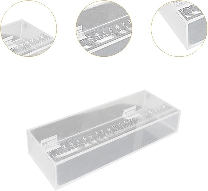 Aquarium Fish Isolation Box Portable Reusable Clear Acrylic Box with Scale Mini Aquariums Fish Breeding Tanks, 22x4.2x8cm