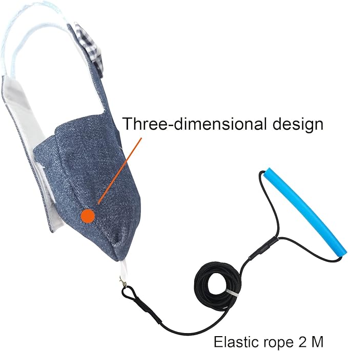 VANFAVORI Bird Diaper Harness Flight Suit Clothes with 80 Inch Flying Leash Rope for Parrots Conure Cockatiel Pet Birds Weight 75-99 Grams，2 Pieces Including Two leashes and Two Cotton Pads