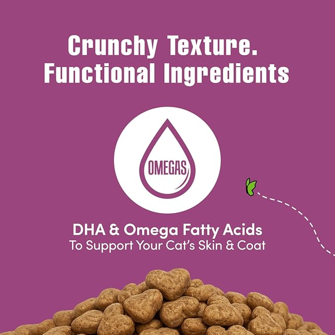 Get Naked Digestive Health Crunchy Cat Treats 2.5oz - Chicken Flavor, Grain-Free Cat Probiotics for Indoor Cats, Supports Healthy Digestion, Dental Health & Immunity, Made in The USA