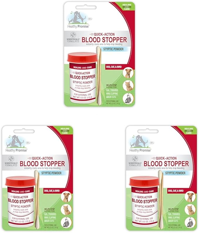 Four Paws Healthy Promise Pet Blood Stopper Powder 0.5 Oz. (Pack of 3)